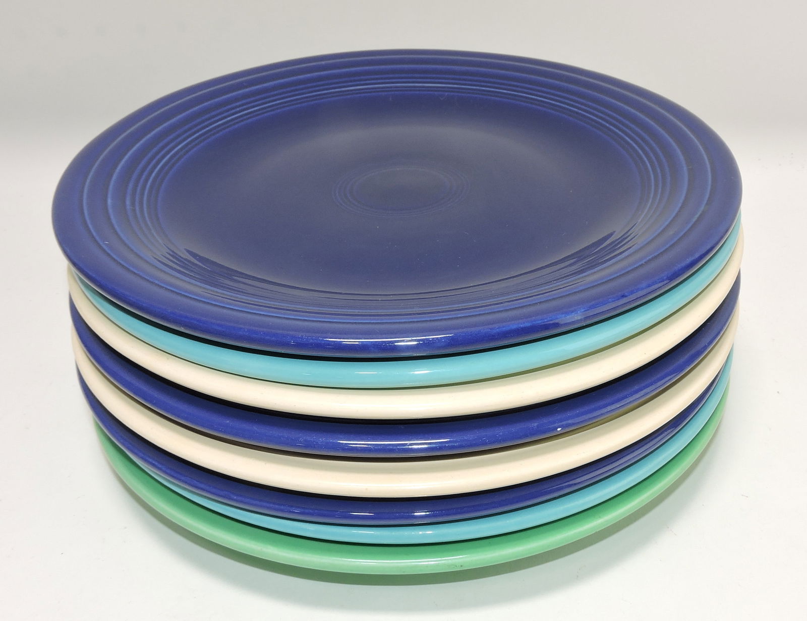 Fiesta 10" plate group, 8 mixed, some (1 of 1)