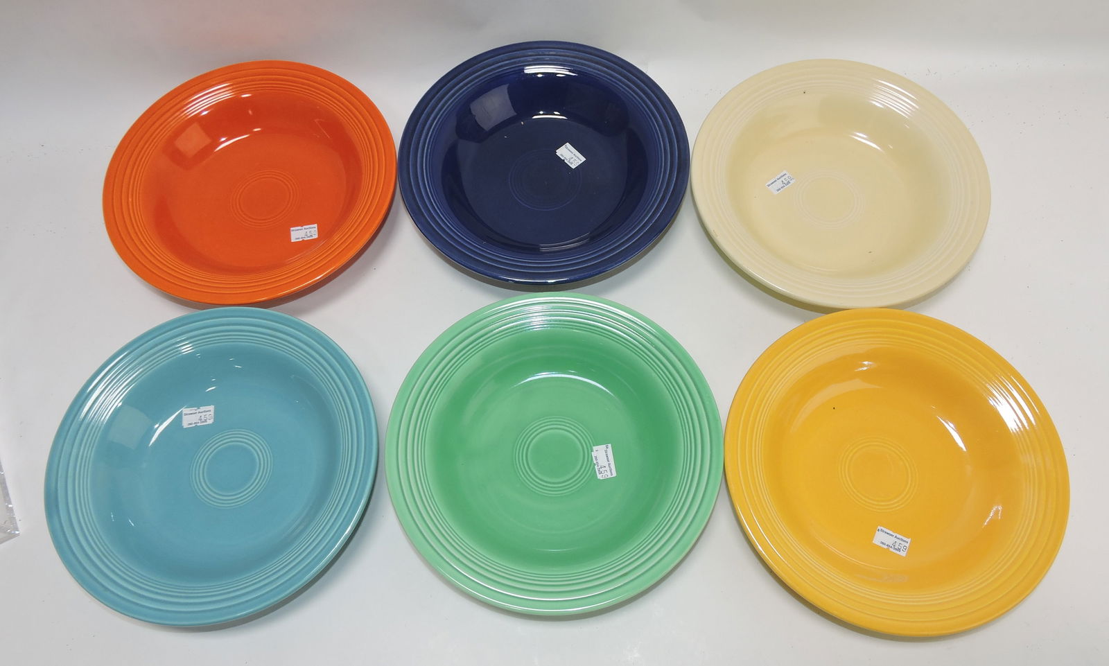 Fiesta deep plate group, all 6 original (1 of 1)