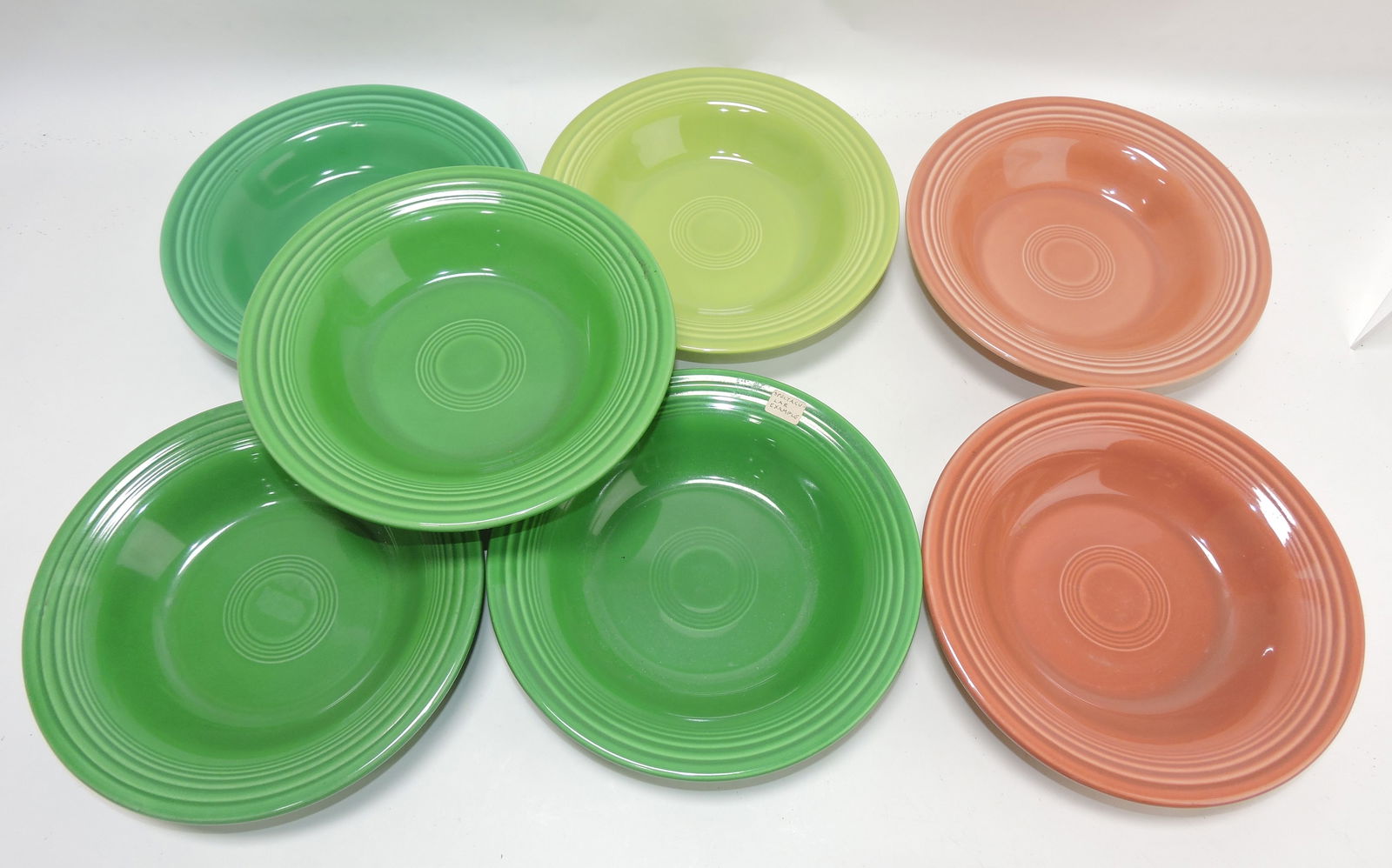 Fiesta deep plate group, 7 mixed (1 of 1)