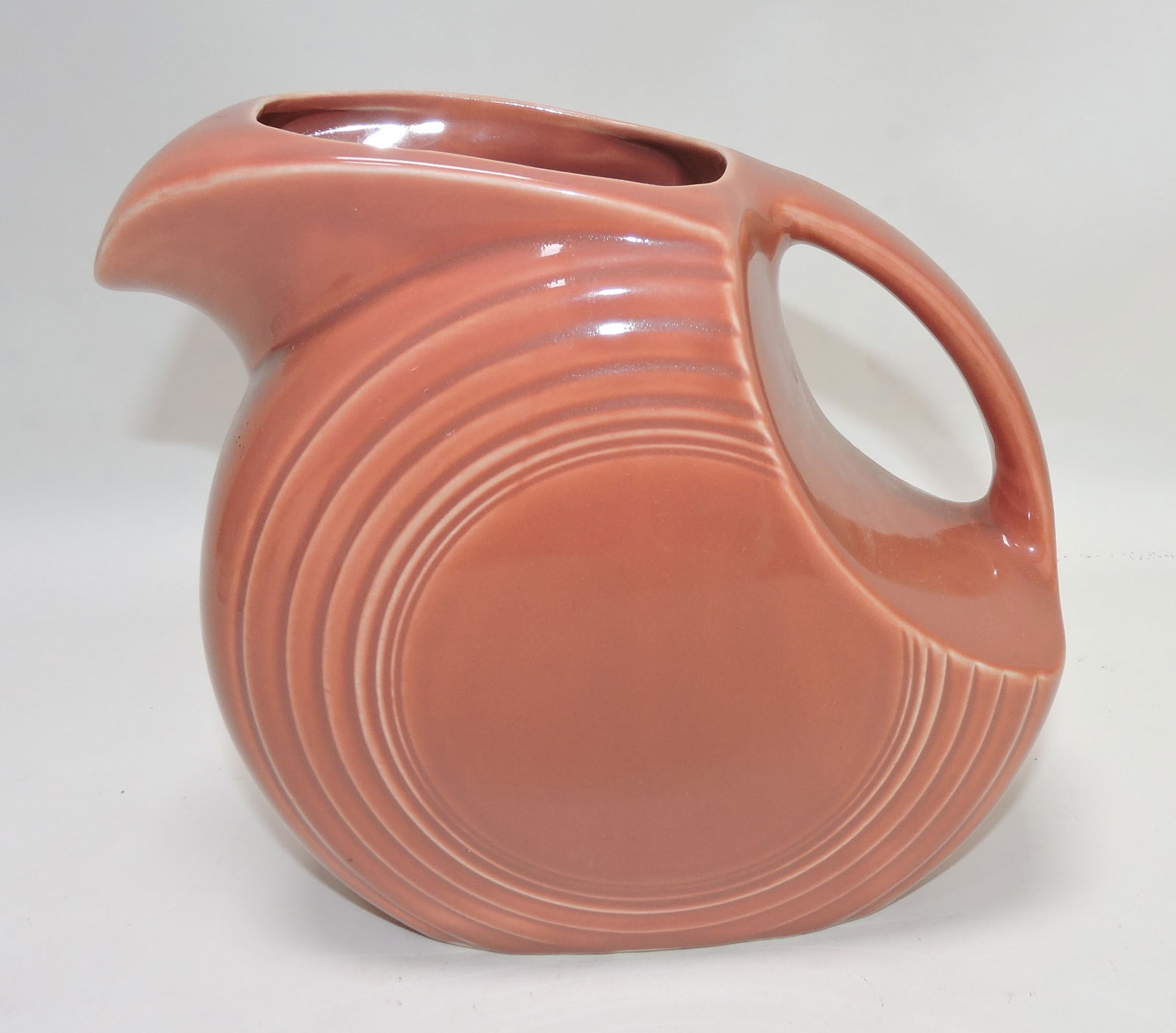 Fiesta disc water pitcher, rose (1 of 1)
