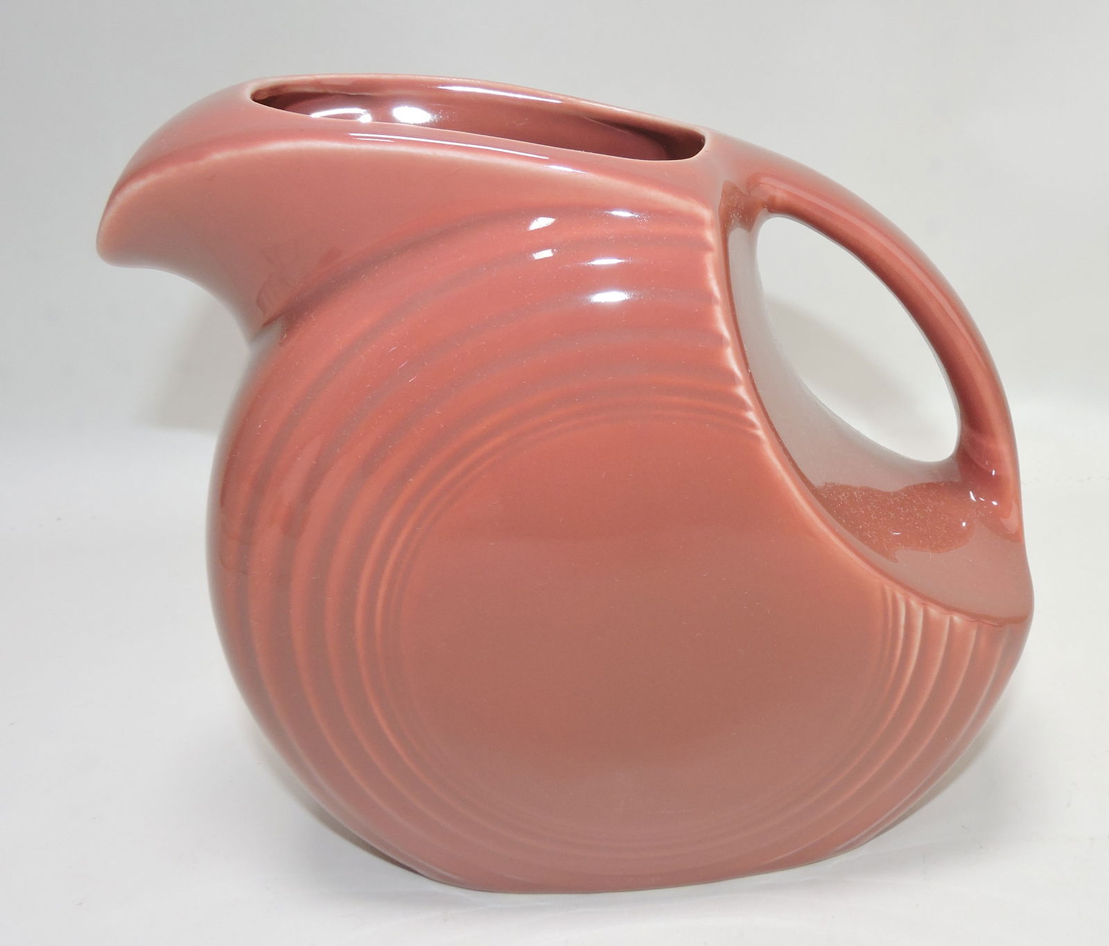 Fiesta disc water pitcher, rose (1 of 1)