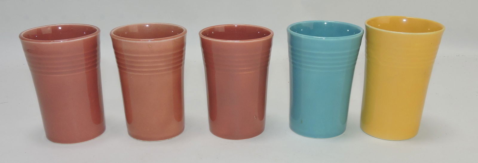 Fiesta juice tumbler group, 5 mixed: .