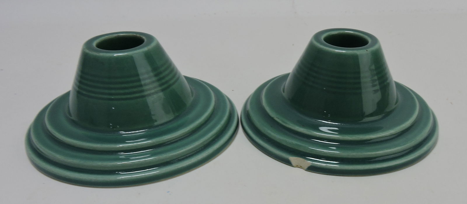 Harlequin pair of candle holders, spruce (1 of 2)