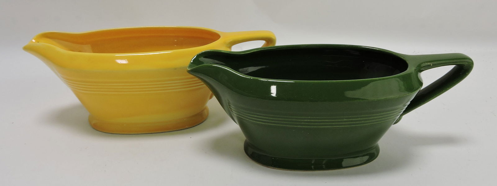 Harlequin sauce boat group, yellow and (1 of 1)
