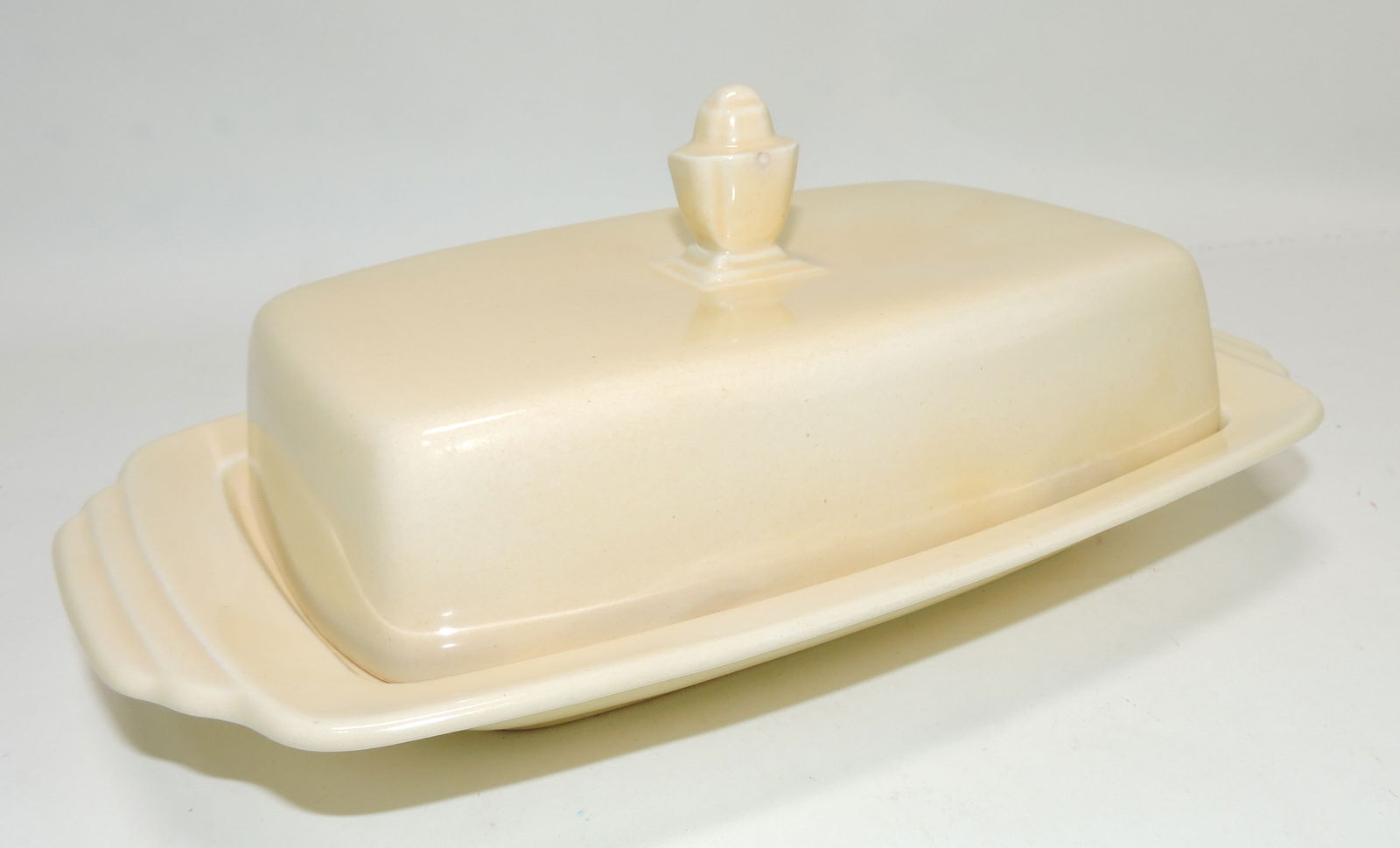 Riviera 1/2 pound butter dish, ivory, (1 of 1)