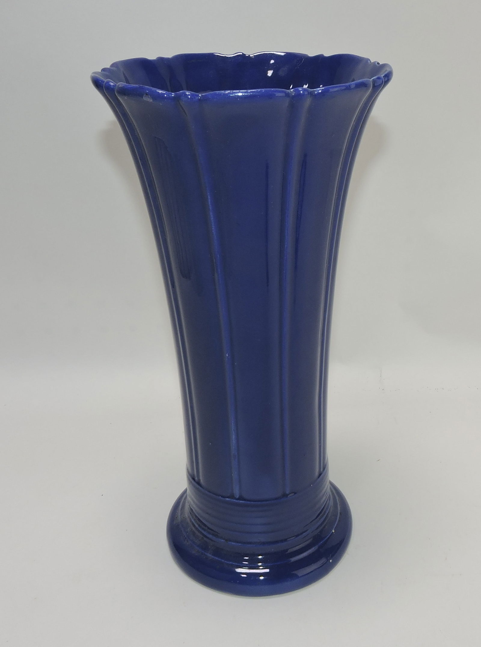 Fiesta 12" flower vase, cobalt, small (1 of 1)