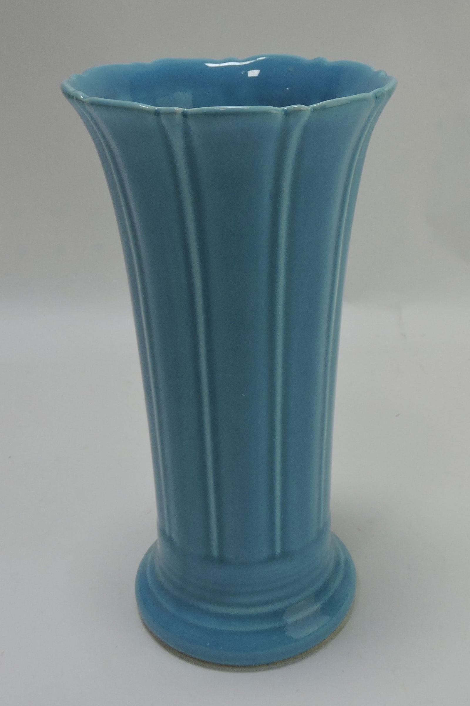 Fiesta 8" flower vase, turquoise (1 of 1)