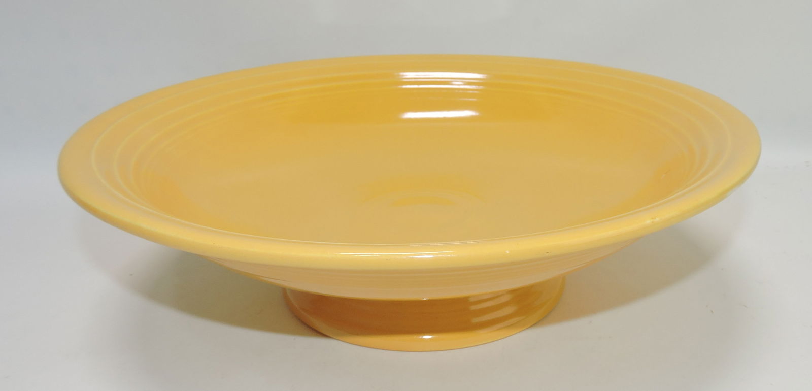 Fiesta 12" footed comport, yellow: .