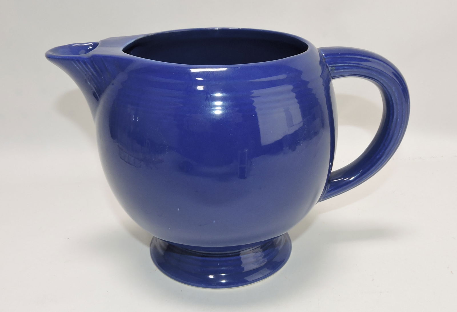 Fiesta ice lip pitcher, cobalt (1 of 1)
