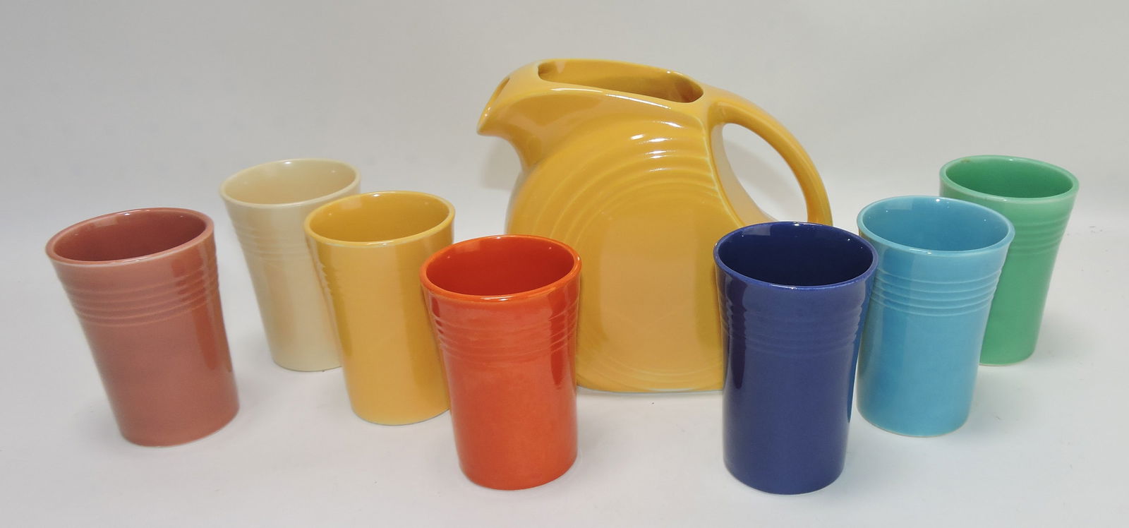 Fiesta 7 pc juice set with extra rose: juice tumbler