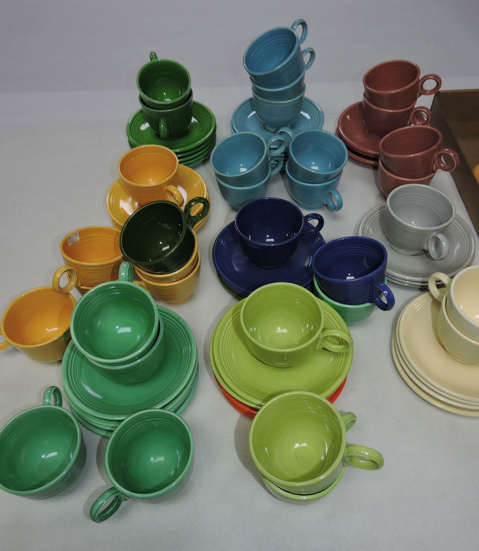 Fiesta lot of 33 cups & 42 saucers, (1 of 1)