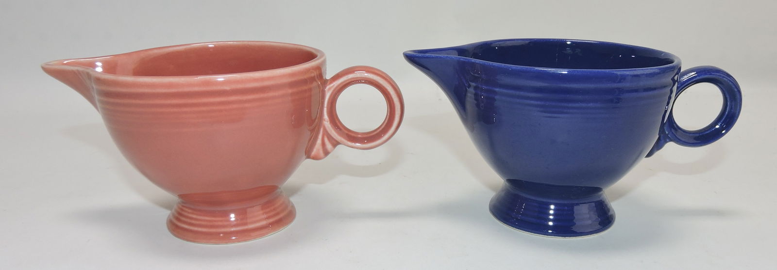 Fiesta cobalt and rose creamers (1 of 1)