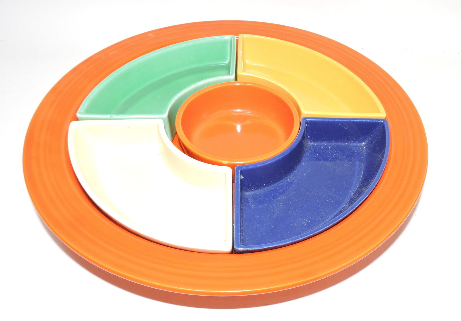 Fiesta relish tray, nick to yellow (1 of 1)