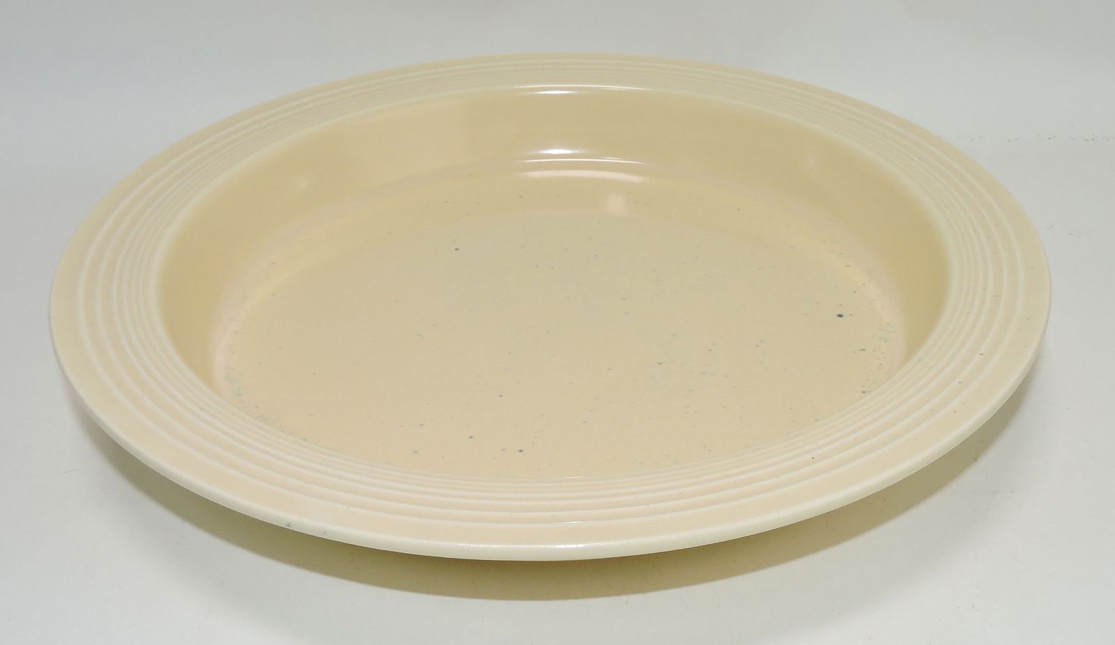 Fiesta relish tray base, ivory, signed (1 of 1)