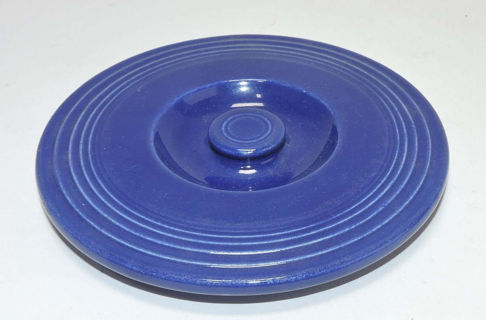 Fiesta #1 mixing bowl lid, cobalt, (1 of 2)
