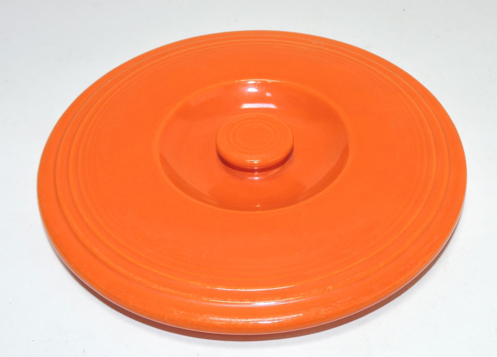 Fiesta #2 mixing bowl lid, red, (1 of 2)