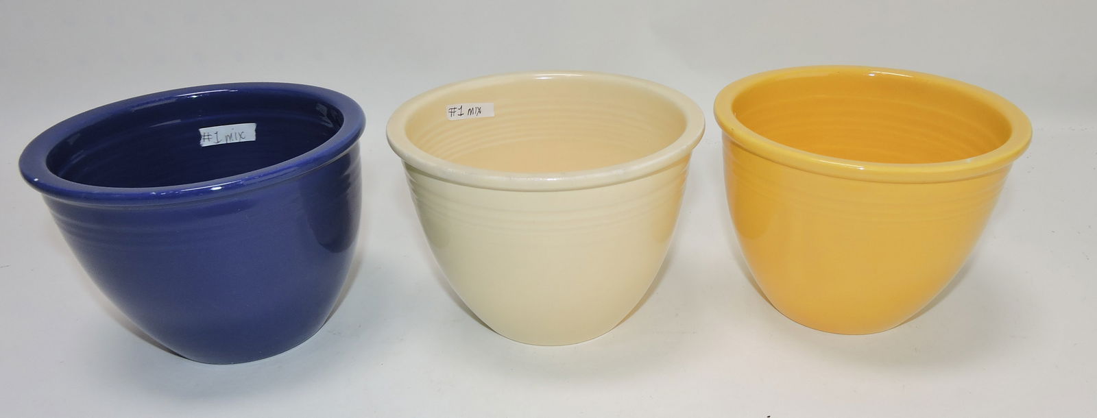 Fiesta #1 mixing bowl group, 3 mixed, (1 of 1)