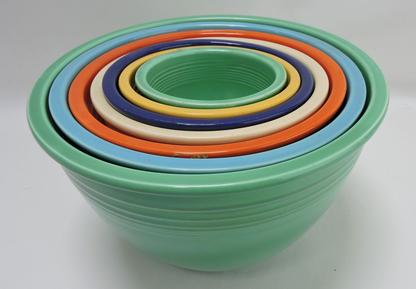 Fiesta 7 pc mixing bowl set, #1 to #7, (1 of 1)