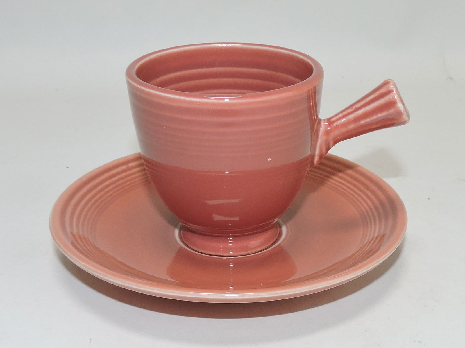 Fiesta demitasse cup & saucer, rose (1 of 1)