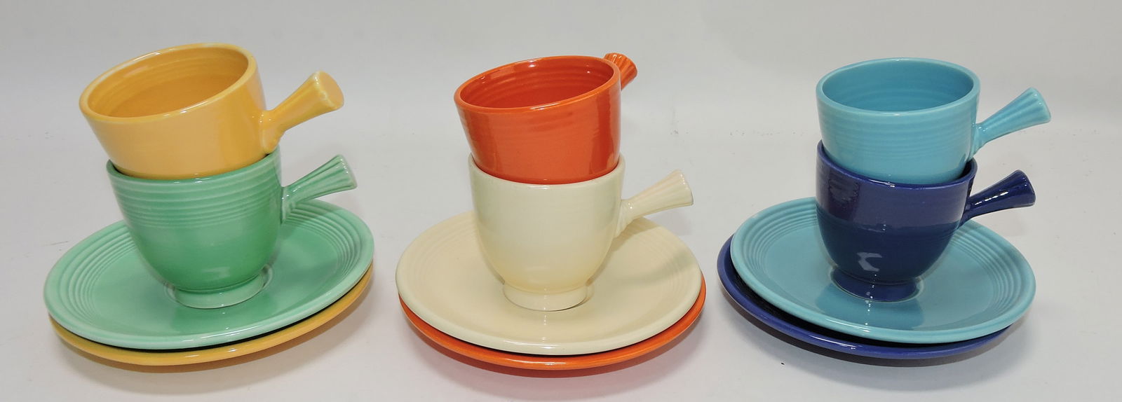 Fiesta demitasse cups & saucers, (1 of 1)