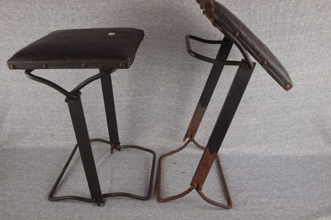 Pair of Ford Model T folding seats: Pair of Ford Model T folding seats