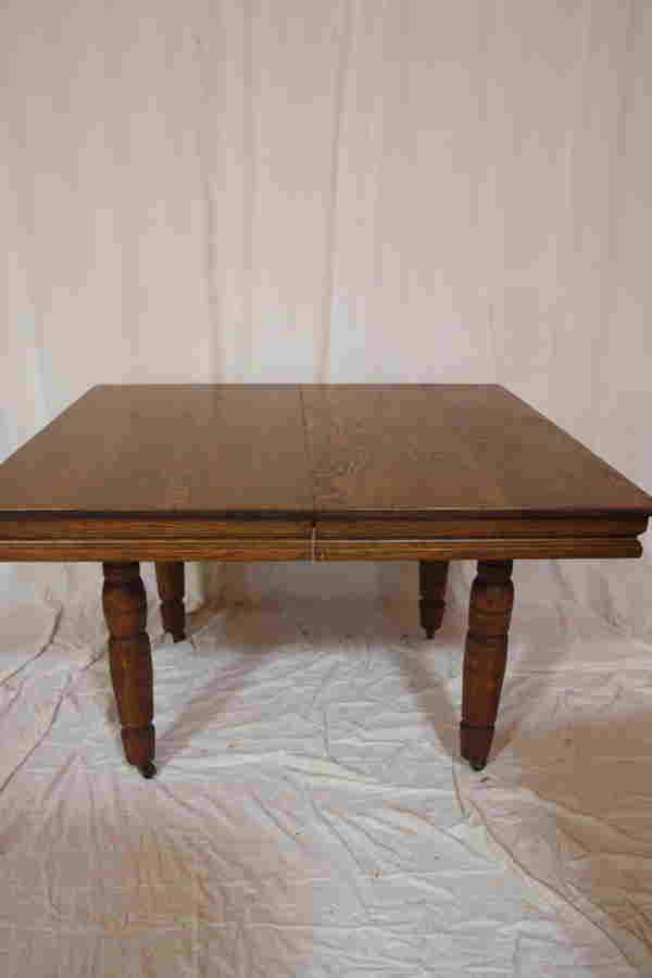 Robbins oak 5 leg extension dining table with one le May 29, 2013