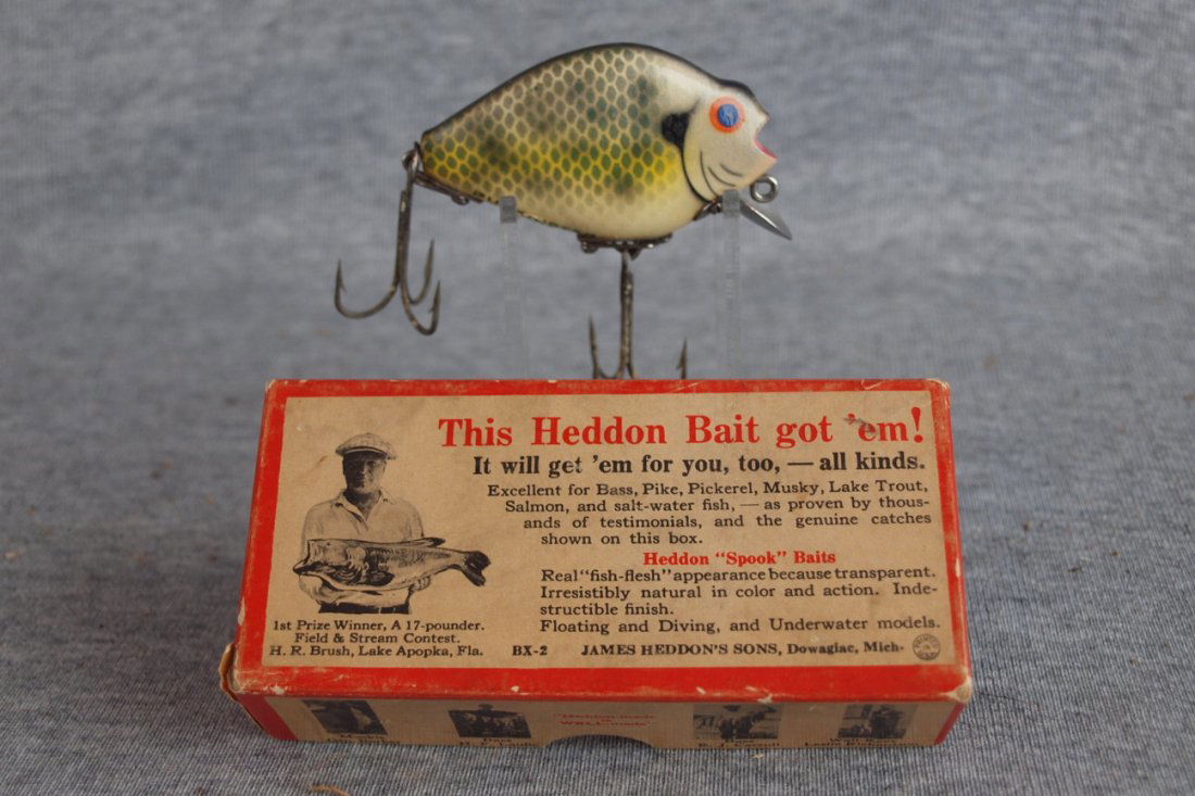 Heddon Pumpkin Seed 740 Cra Fishing Lure In Original