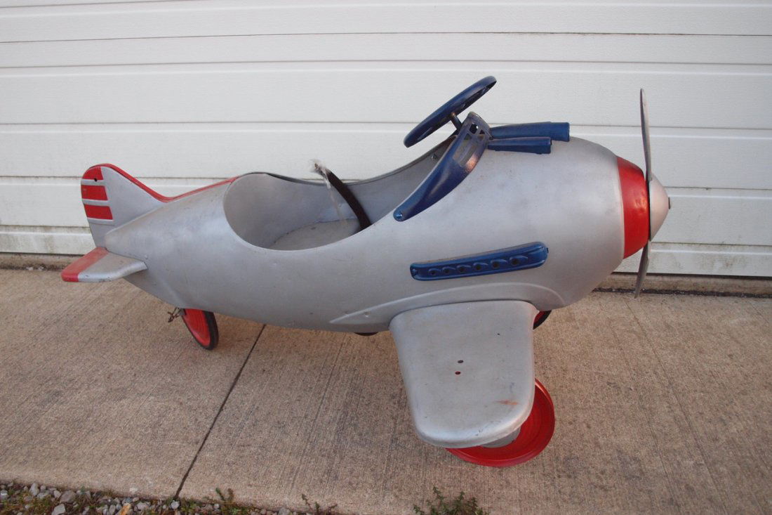 vintage airplane pedal car