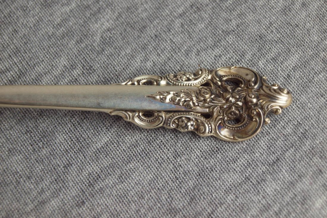 Wallace sterling silver set of flatware, 5 piece plac - 2