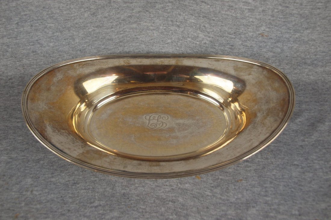 Tiffany & Co sterling silver tray, 12", 10.8 oz