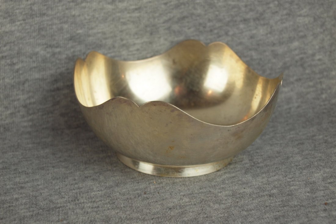 Georg Jensen sterling silver finger bowl, #381, 5"d,