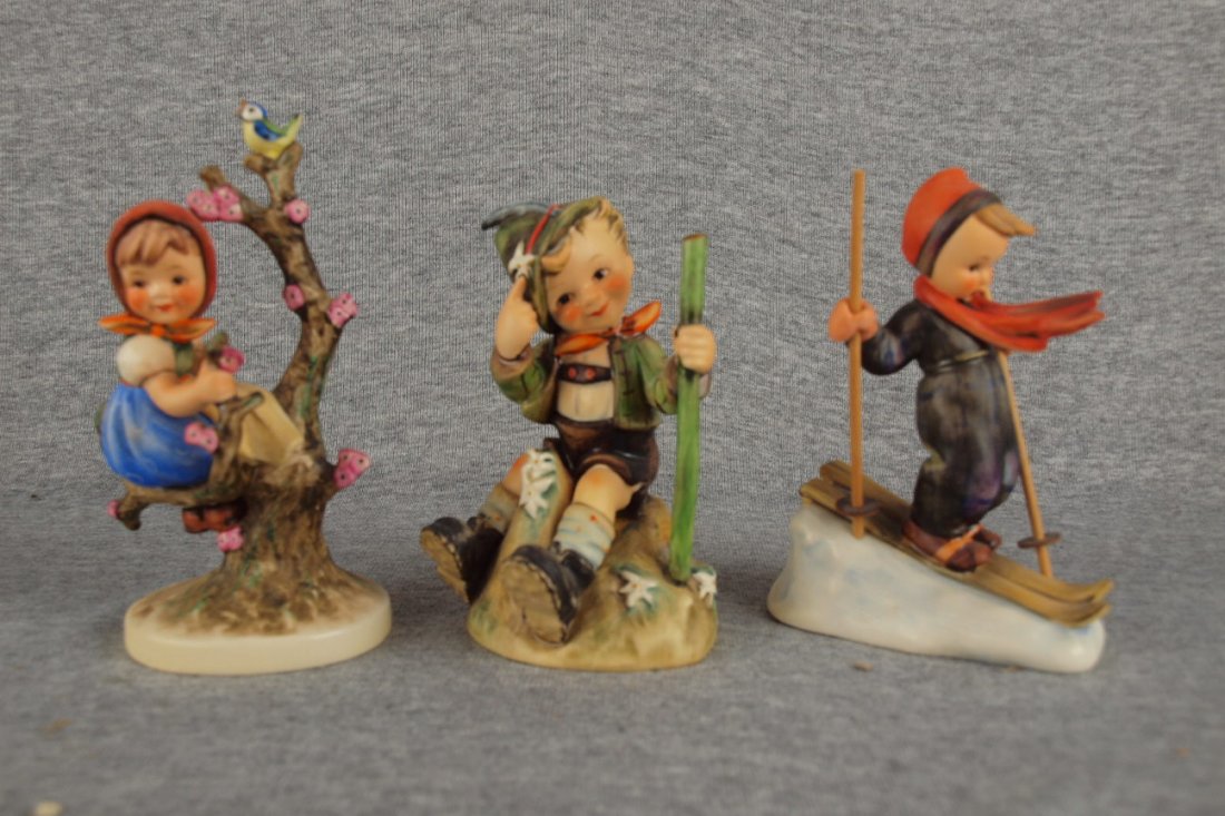Hummel lot of 3 figures - Apple Tree Girl, Mountaine