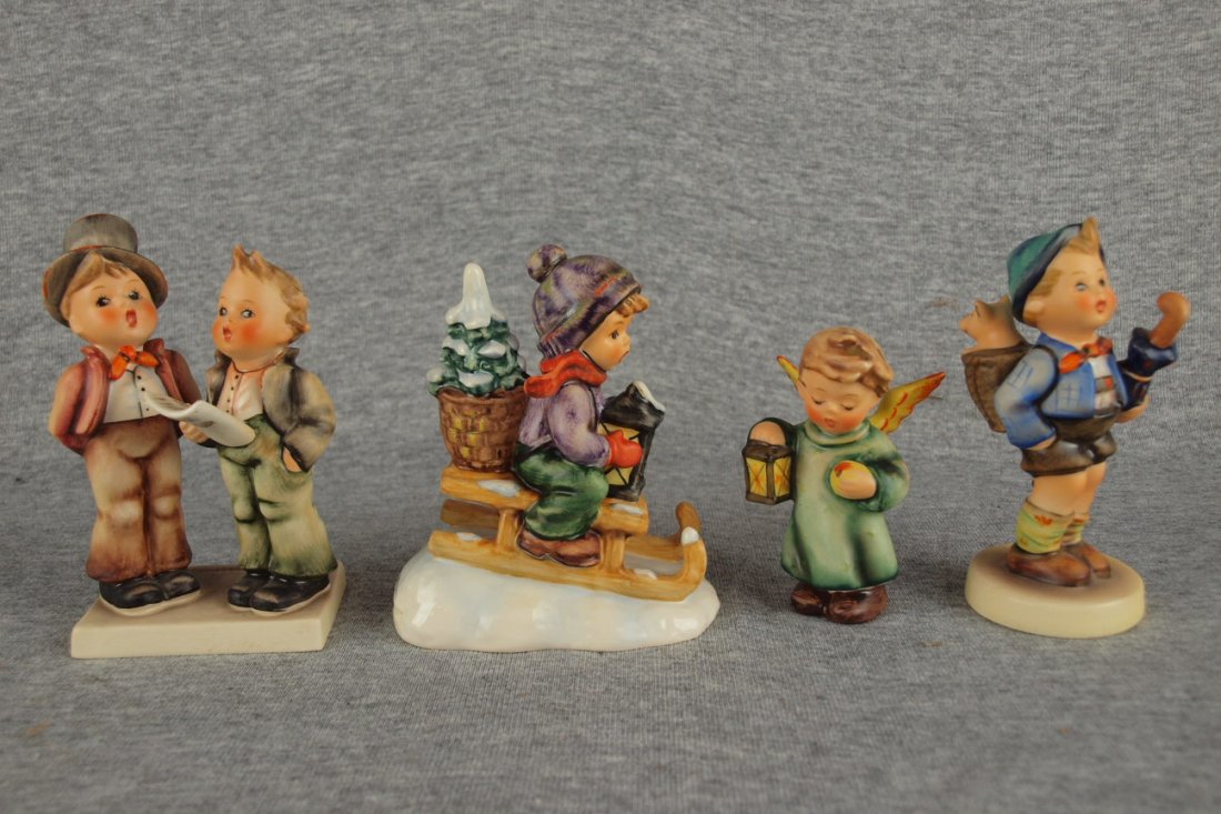 Hummel lot of 4 figures - Duet, Ride Into Christmas,