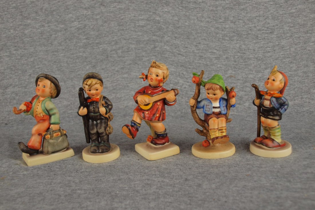Hummel lot of 5 figures - Merry Wanderer, Chimney Sw