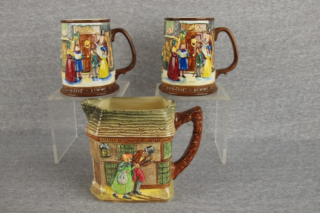 Royal Doulton lot of 2 Beswick mugs 5" and Curiosity 