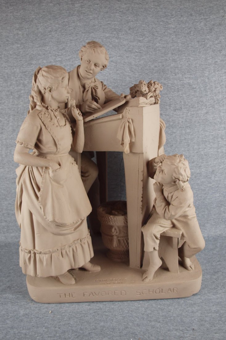 John Rogers figural group - The Favored Scholar", 21