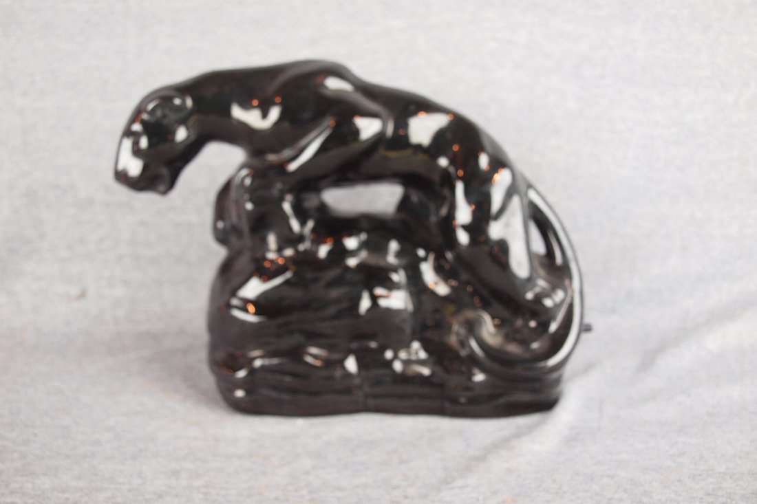 1950's Modern Retro TV lamp of black panther, lamp, 