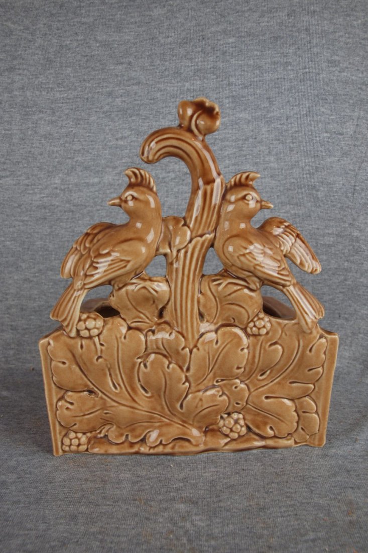 1950's Modern Retro TV lamp of pair of birds in tree,