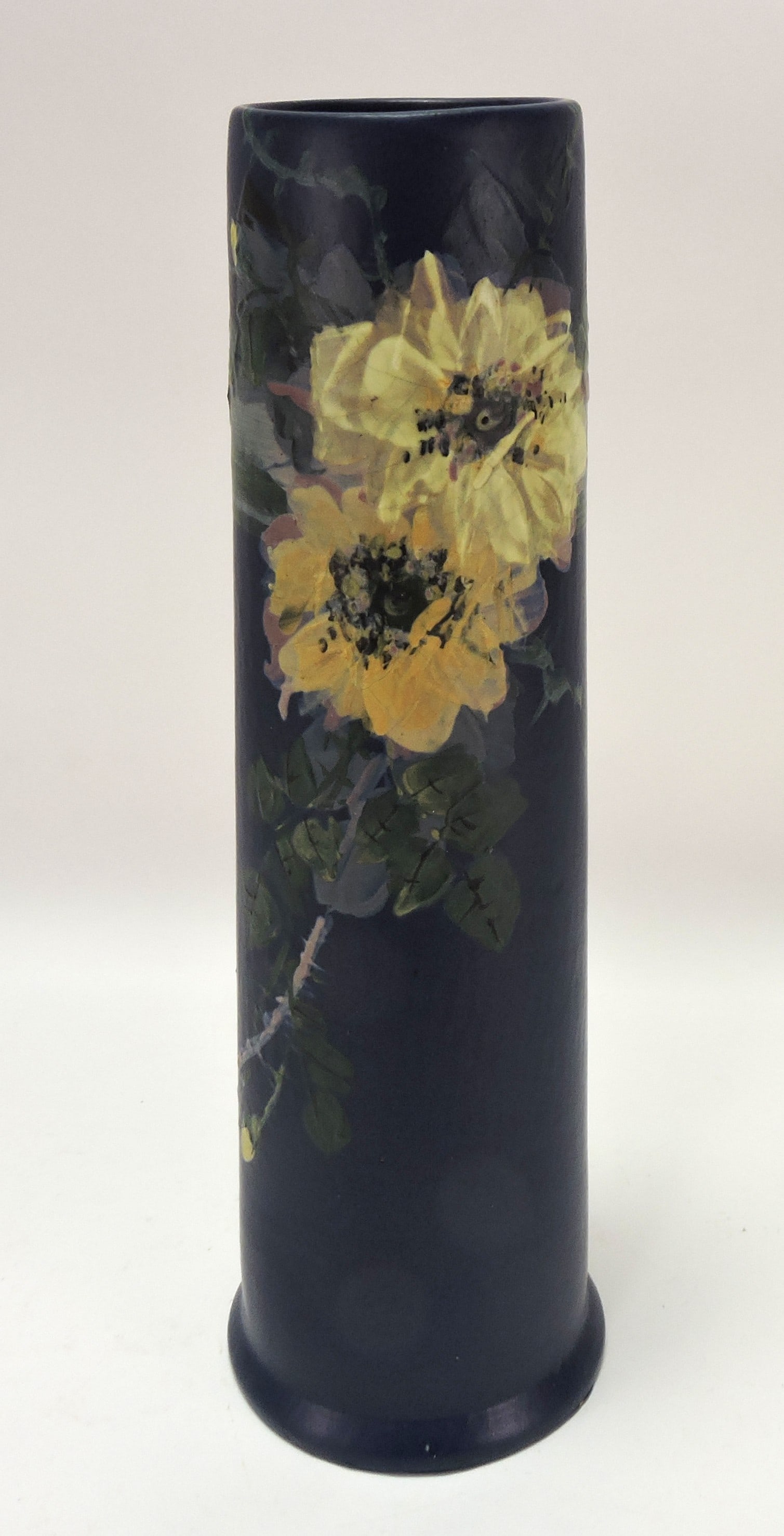 Weller Hudson dark blue vase with (1 of 2)