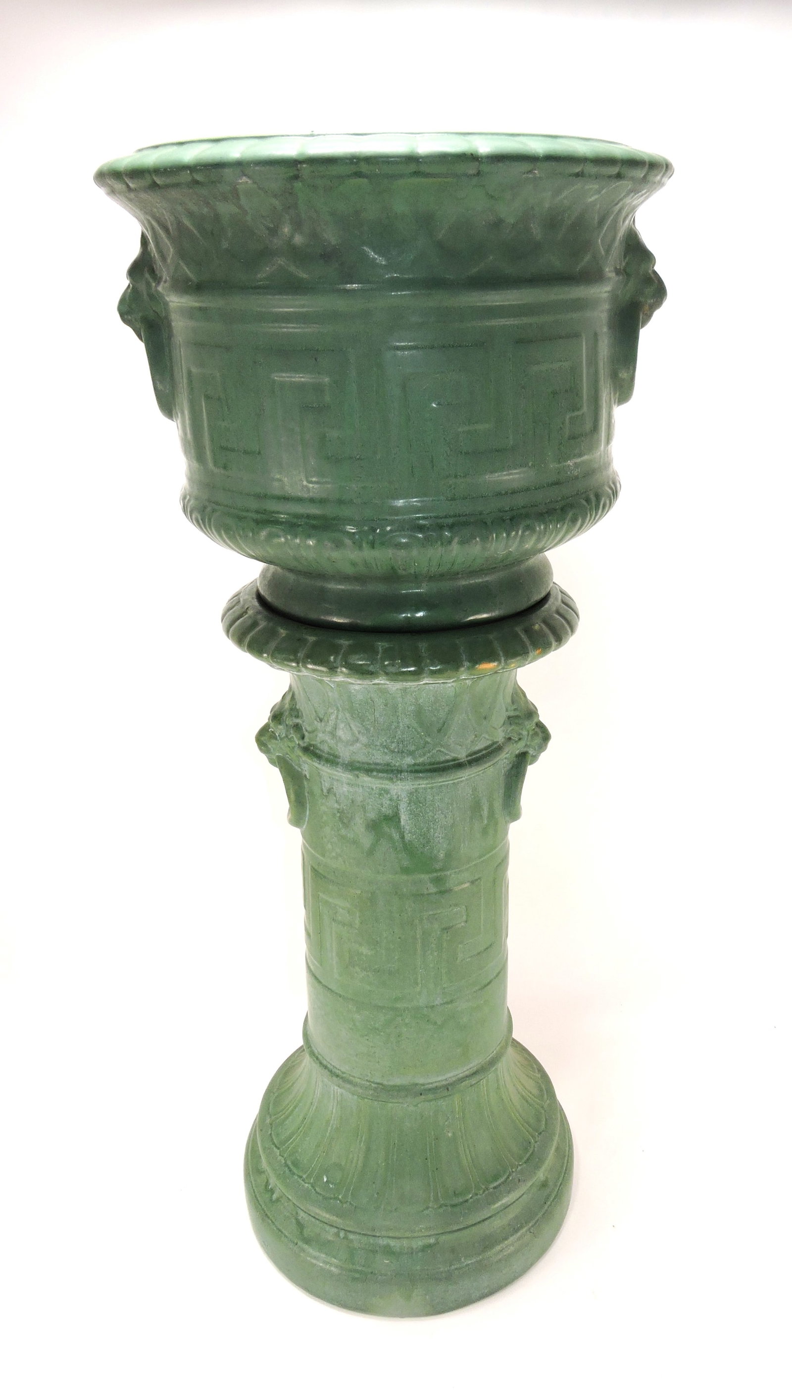 Brush McCoy matte green Greek Key (1 of 2)