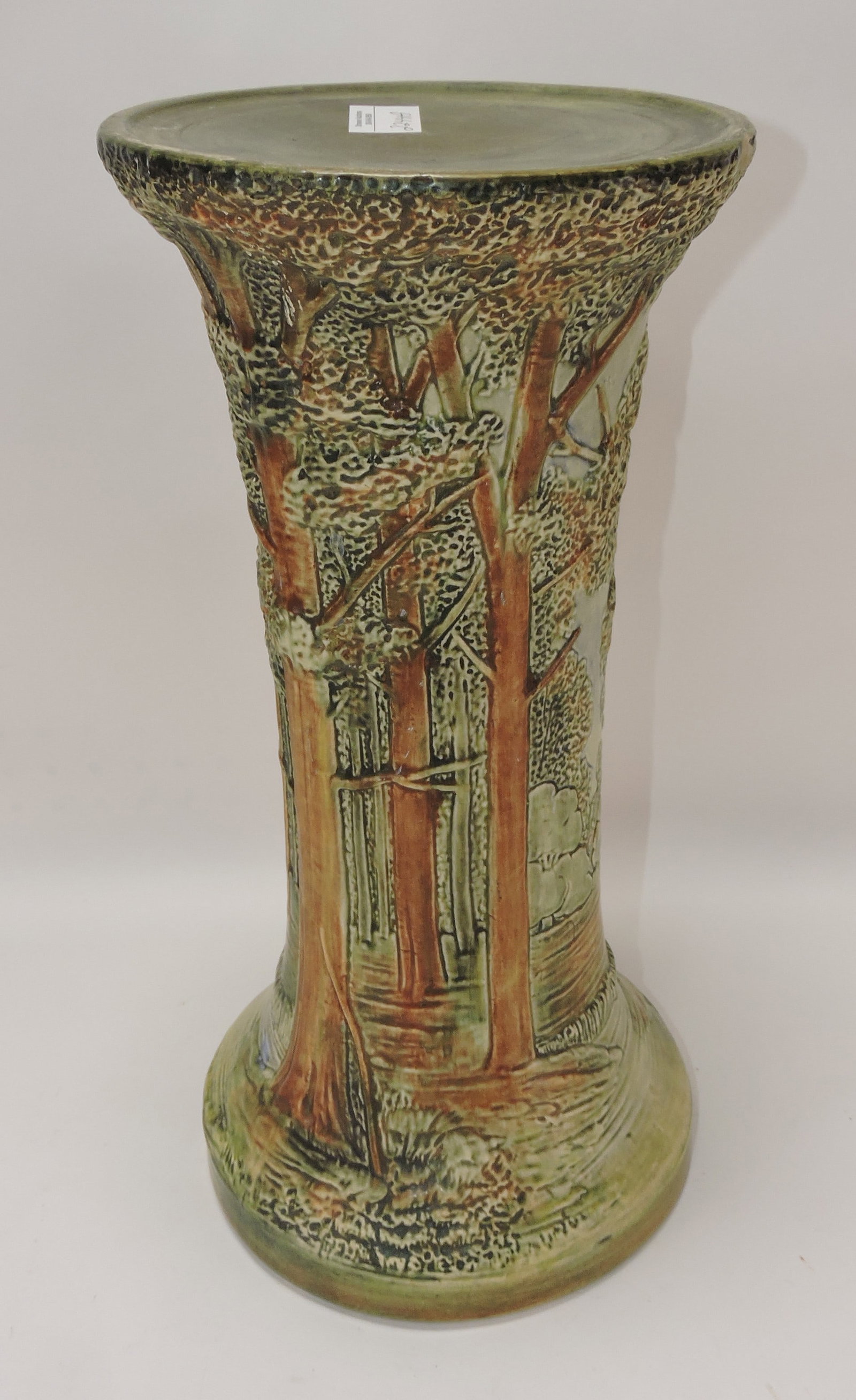 Weller Forest pedestal, chip to top rim, (1 of 1)