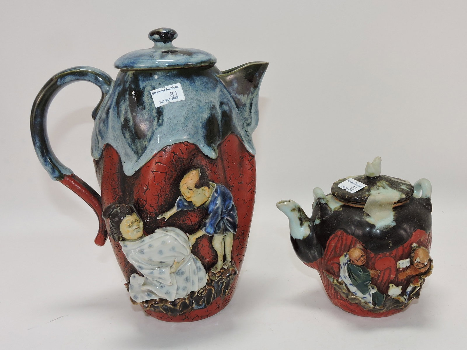 Japanese Sumida coffee and tea pot, (1 of 1)