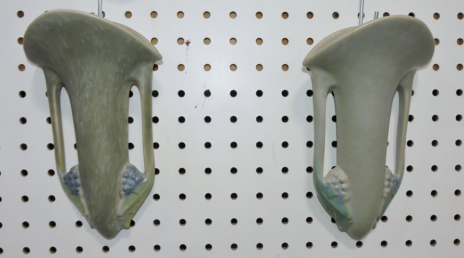 Roseville Tuscany pair of wall pockets,: 8"