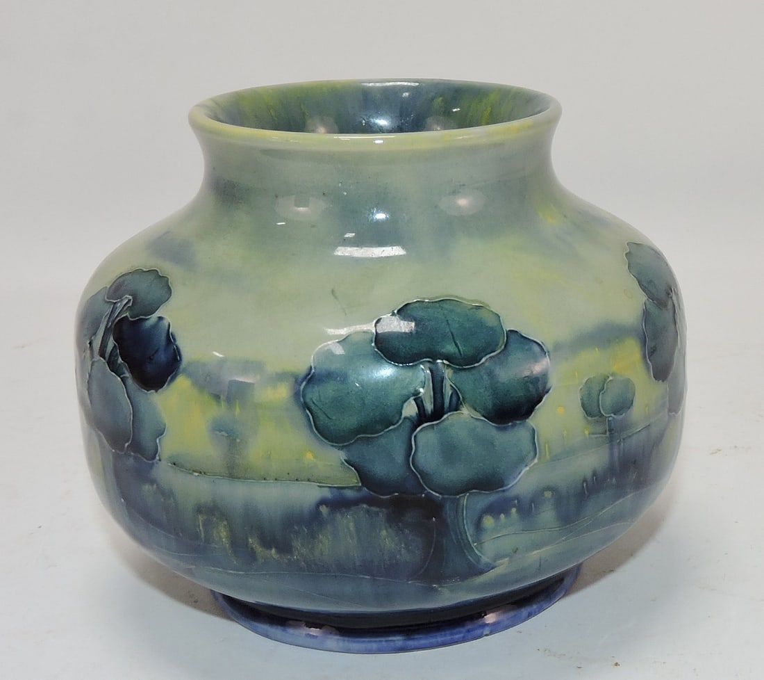 Moorcroft Hazeldene landscape vase, (1 of 3)