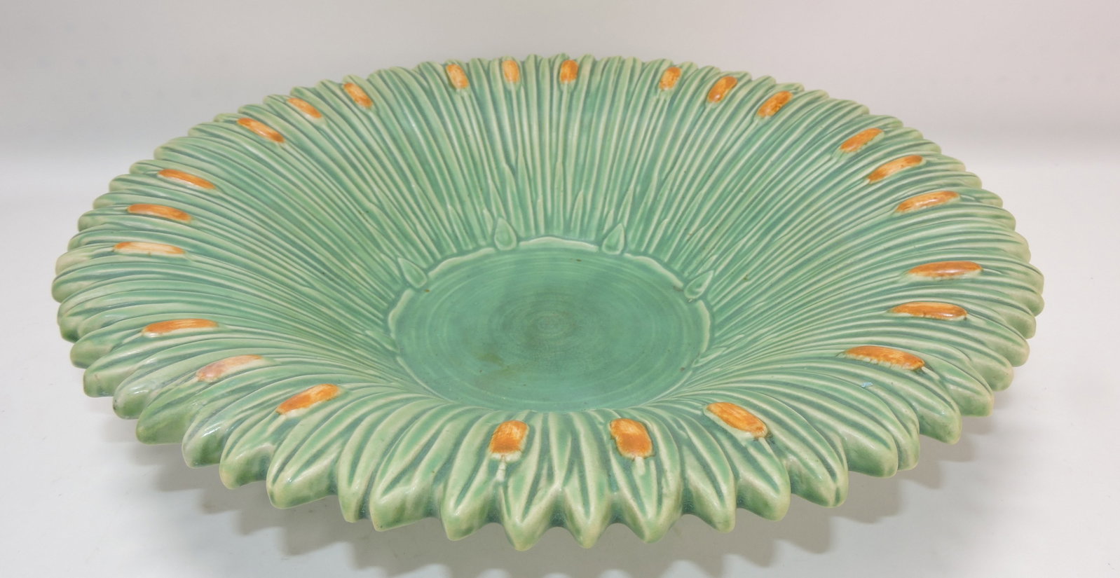 Weller Ardsley cattail bowl, 17": .