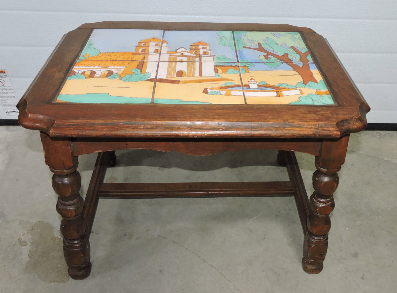 Taylor Tile (attributed) tile side table, - 2