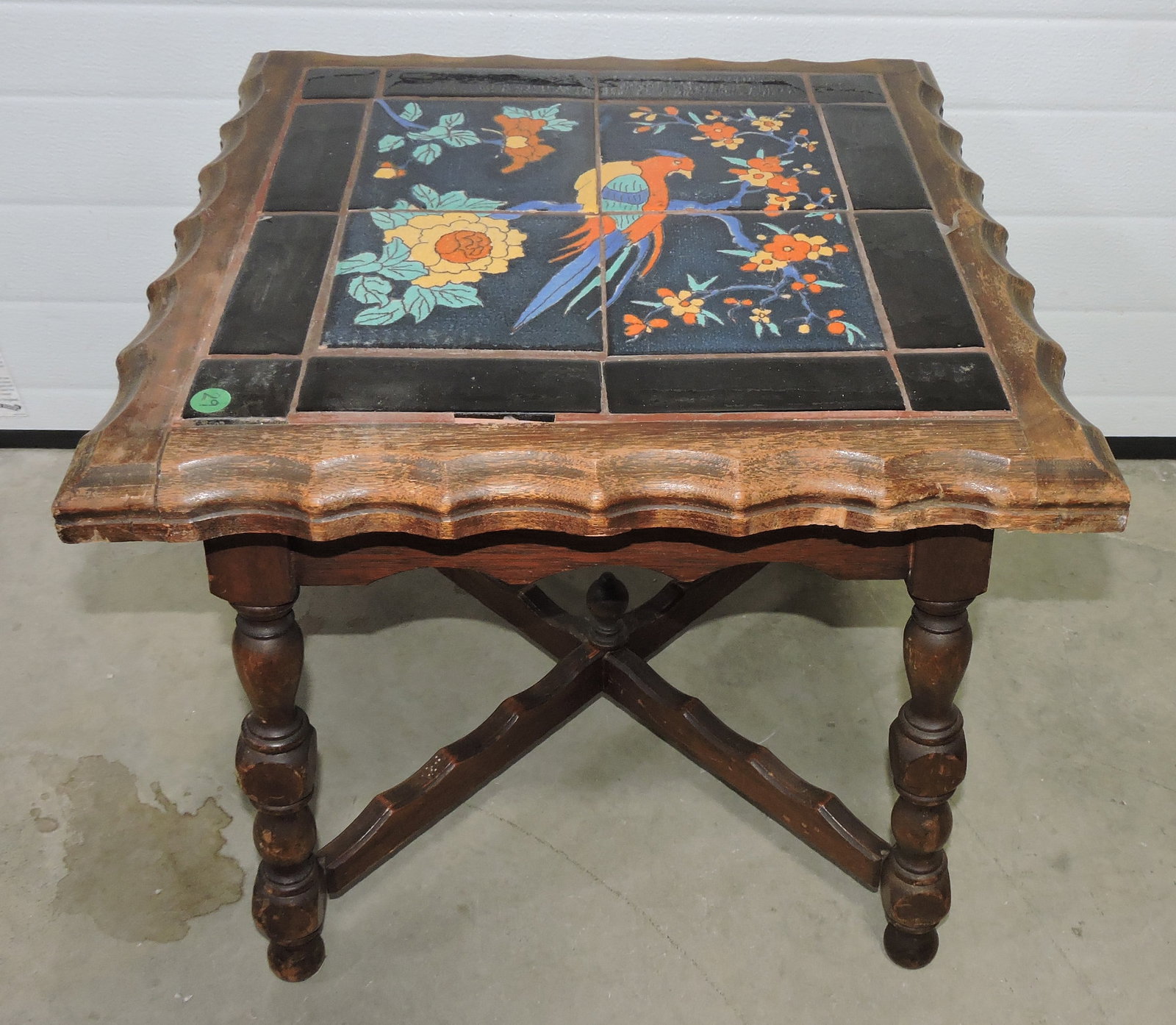 Taylor Tile (attributed) tile side table, - 2