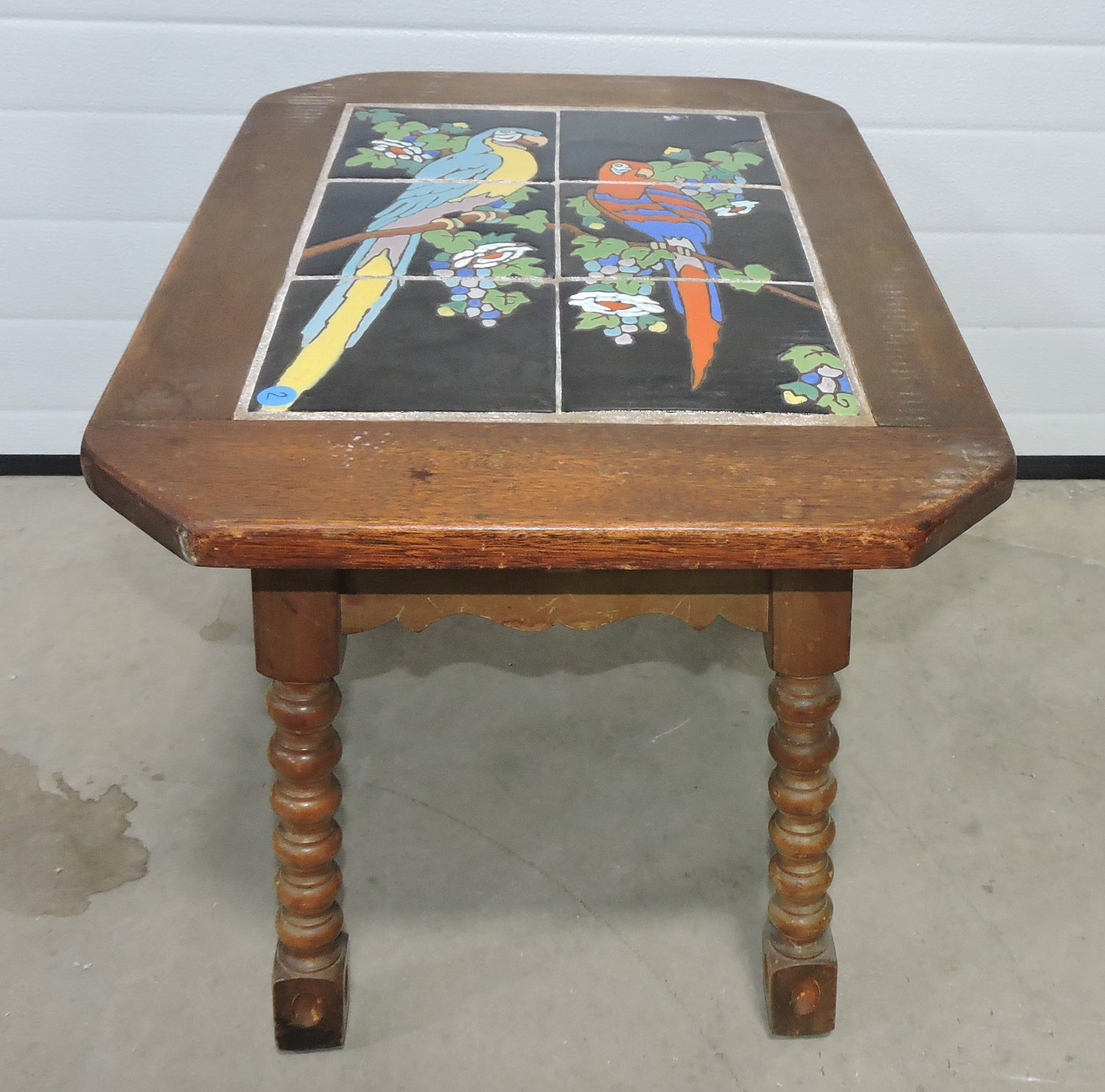 Taylor Tile (attributed) tile side table, - 2