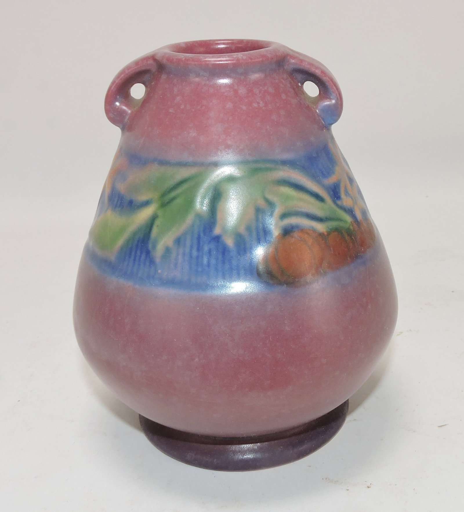Roseville pink Baneda vase, 5", (1 of 2)