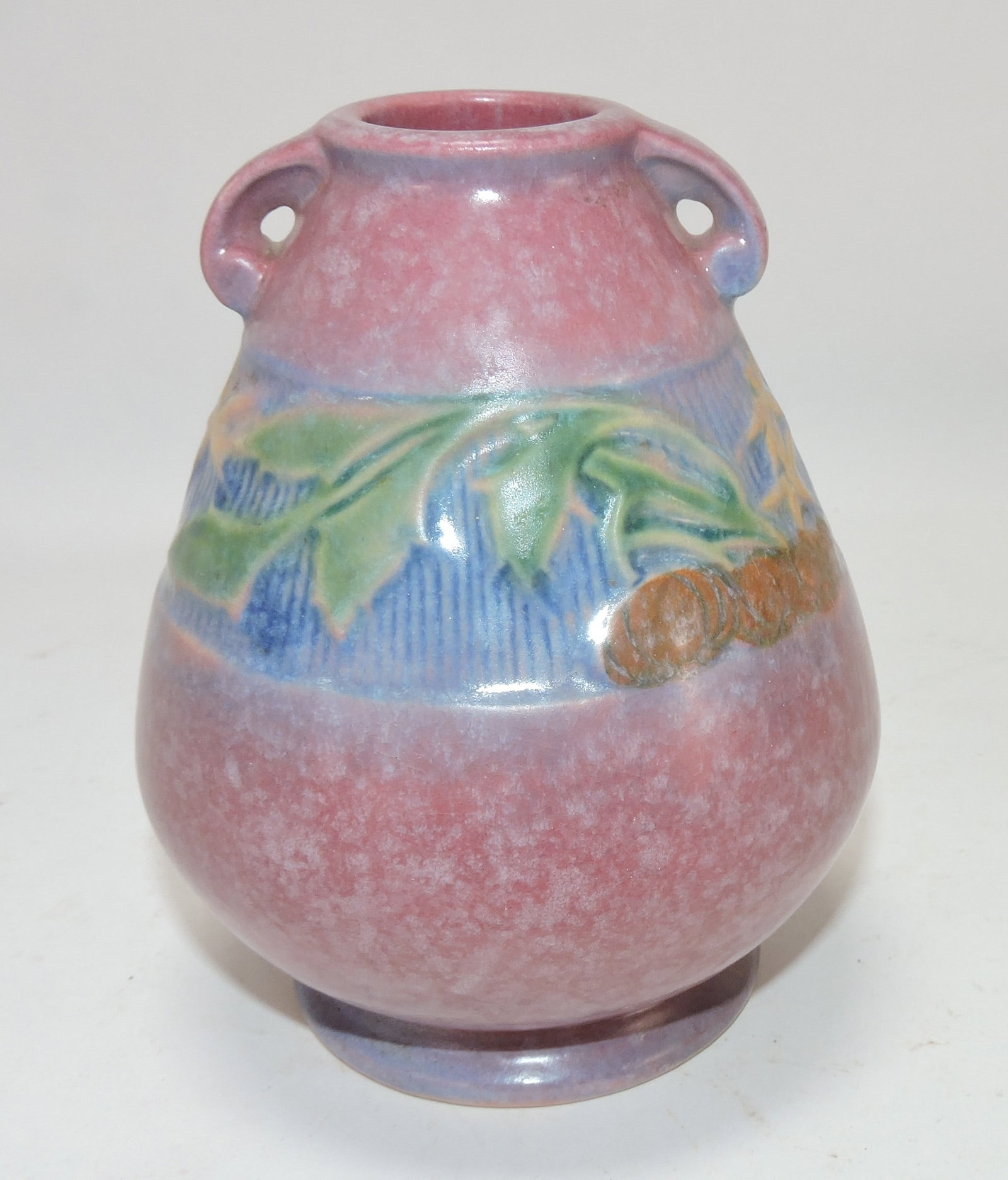 Roseville pink Baneda vase, 5" (1 of 1)